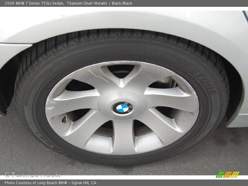 Titanium Silver Metallic / Black/Black 2006 BMW 7 Series 750Li Sedan