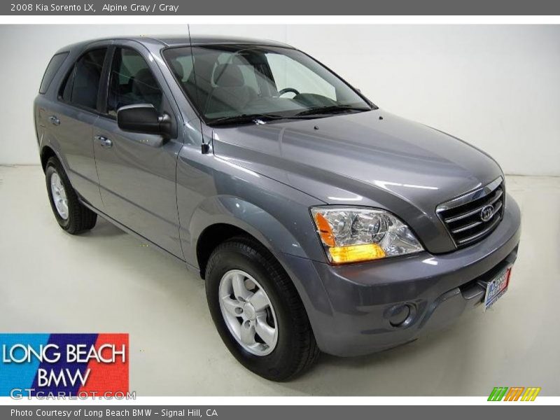 Alpine Gray / Gray 2008 Kia Sorento LX