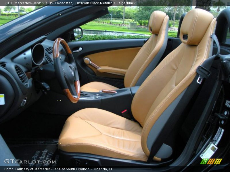  2010 SLK 350 Roadster Beige/Black Interior