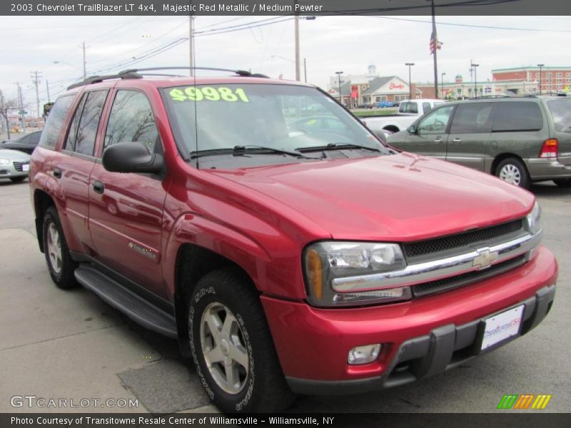 Majestic Red Metallic / Medium Pewter 2003 Chevrolet TrailBlazer LT 4x4