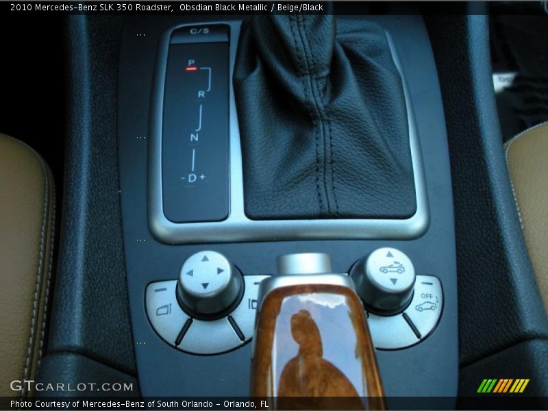 Controls of 2010 SLK 350 Roadster