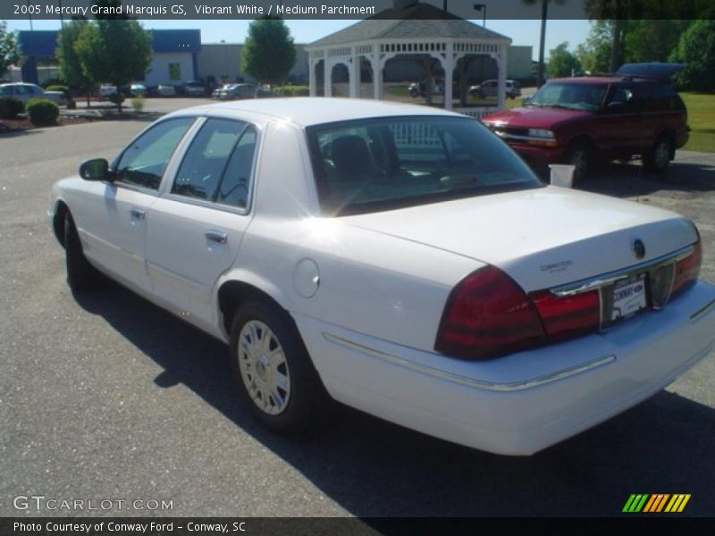 Vibrant White / Medium Parchment 2005 Mercury Grand Marquis GS