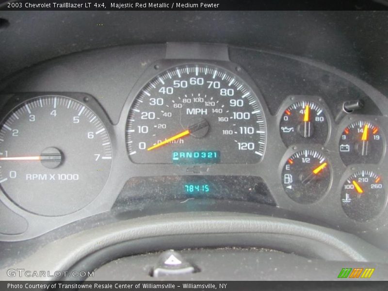 Majestic Red Metallic / Medium Pewter 2003 Chevrolet TrailBlazer LT 4x4