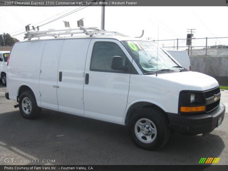 Summit White / Medium Pewter 2007 Chevrolet Express 1500 Commercial Van