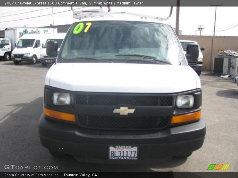 Summit White / Medium Pewter 2007 Chevrolet Express 1500 Commercial Van