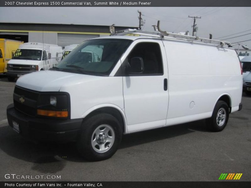 Summit White / Medium Pewter 2007 Chevrolet Express 1500 Commercial Van