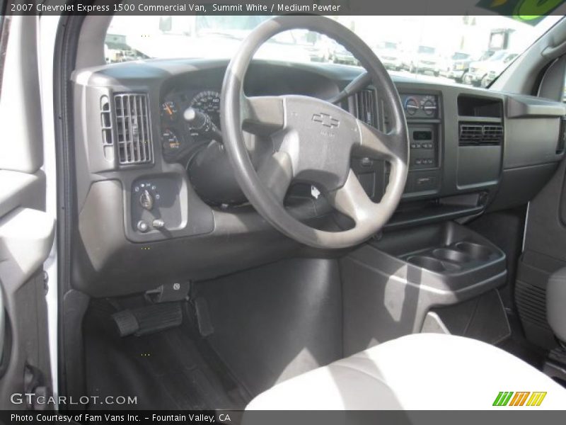 Summit White / Medium Pewter 2007 Chevrolet Express 1500 Commercial Van