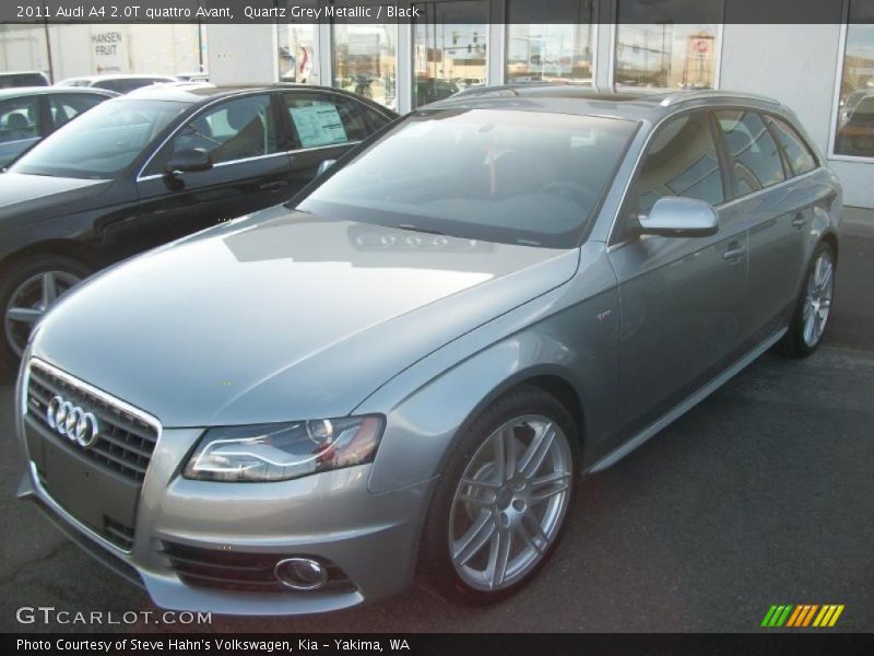 Quartz Grey Metallic / Black 2011 Audi A4 2.0T quattro Avant