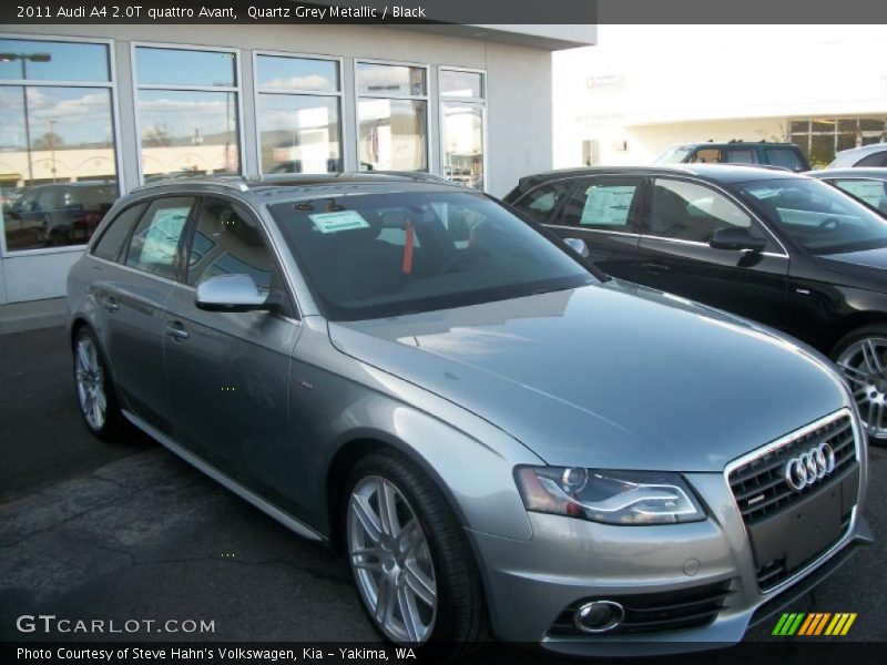 Quartz Grey Metallic / Black 2011 Audi A4 2.0T quattro Avant