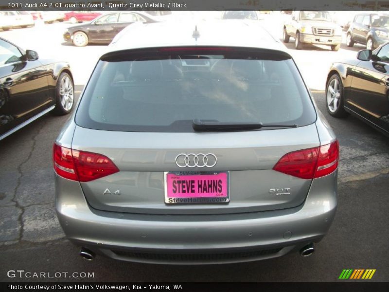 Quartz Grey Metallic / Black 2011 Audi A4 2.0T quattro Avant