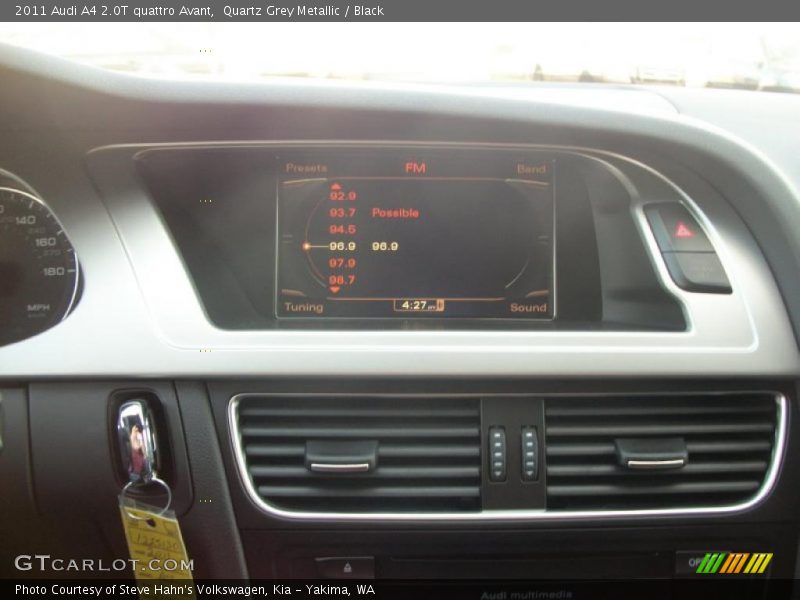 Quartz Grey Metallic / Black 2011 Audi A4 2.0T quattro Avant