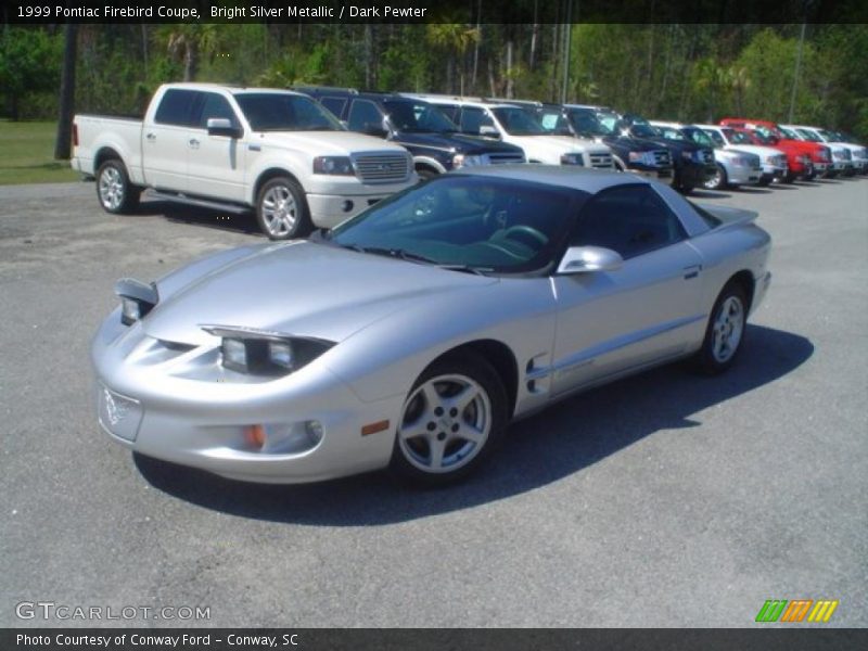 Bright Silver Metallic / Dark Pewter 1999 Pontiac Firebird Coupe