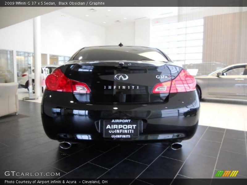Black Obsidian / Graphite 2009 Infiniti G 37 x S Sedan