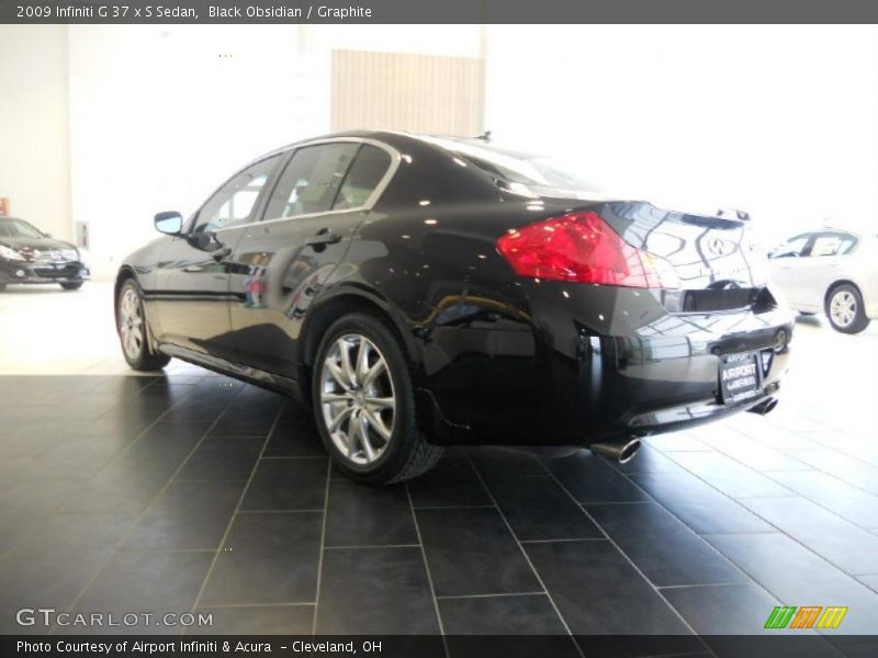 Black Obsidian / Graphite 2009 Infiniti G 37 x S Sedan