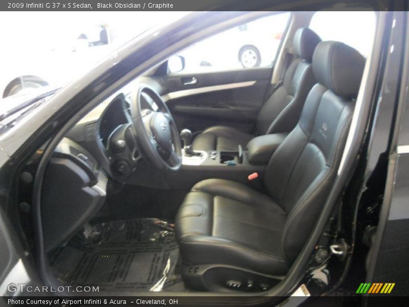  2009 G 37 x S Sedan Graphite Interior