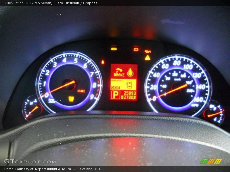  2009 G 37 x S Sedan 37 x S Sedan Gauges