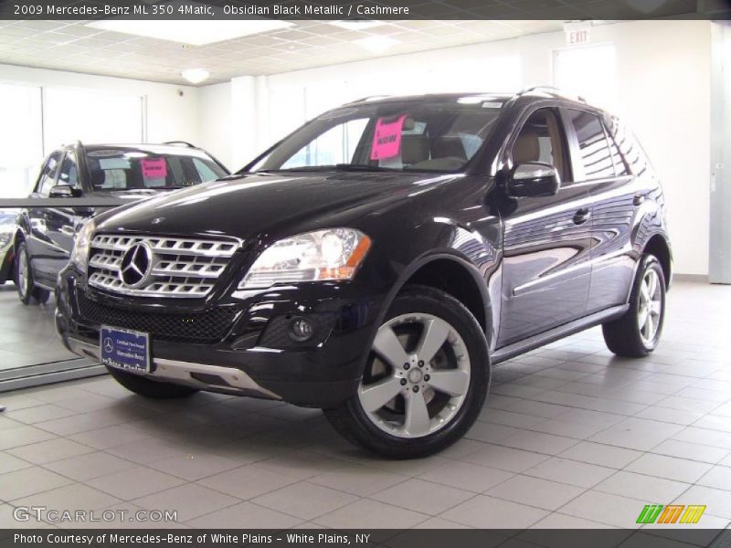 Obsidian Black Metallic / Cashmere 2009 Mercedes-Benz ML 350 4Matic