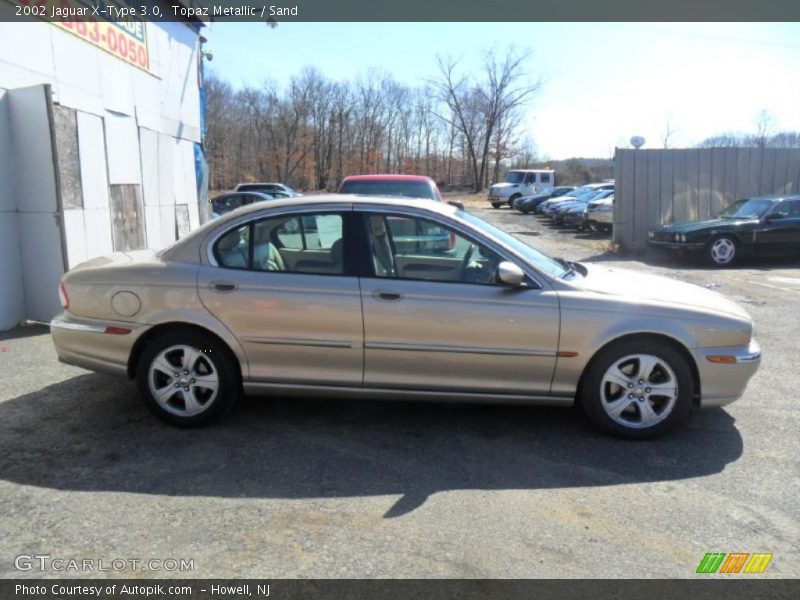 Topaz Metallic / Sand 2002 Jaguar X-Type 3.0