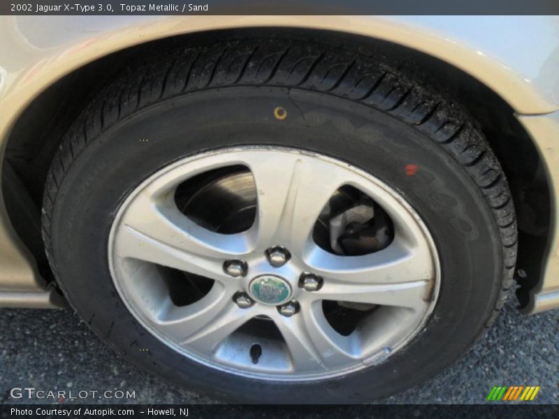 Topaz Metallic / Sand 2002 Jaguar X-Type 3.0