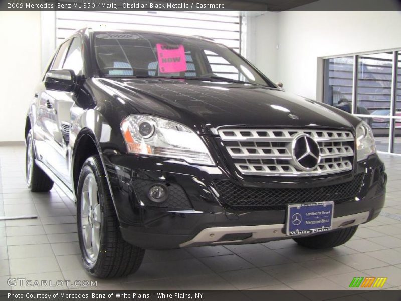 Obsidian Black Metallic / Cashmere 2009 Mercedes-Benz ML 350 4Matic