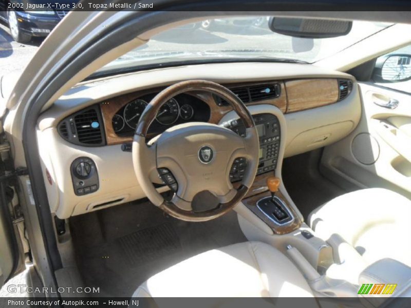Topaz Metallic / Sand 2002 Jaguar X-Type 3.0