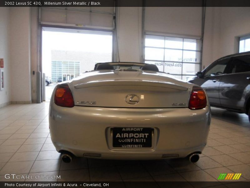 Millenium Silver Metallic / Black 2002 Lexus SC 430