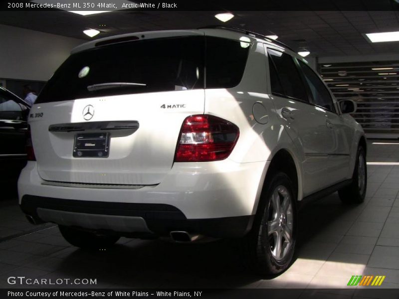 Arctic White / Black 2008 Mercedes-Benz ML 350 4Matic