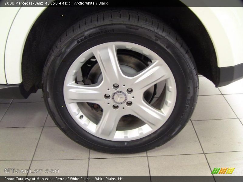 Arctic White / Black 2008 Mercedes-Benz ML 350 4Matic
