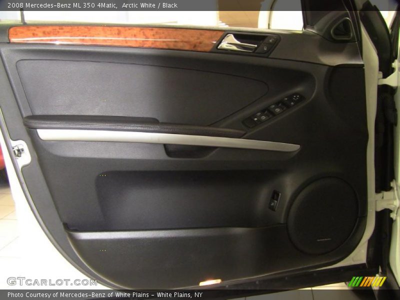 Arctic White / Black 2008 Mercedes-Benz ML 350 4Matic