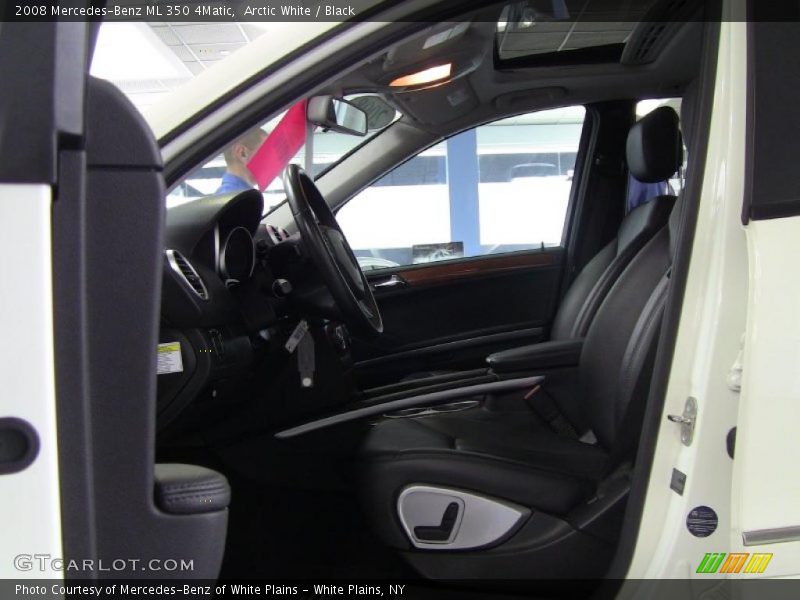 Arctic White / Black 2008 Mercedes-Benz ML 350 4Matic
