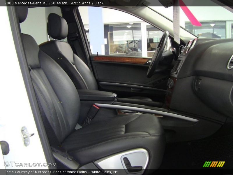 Arctic White / Black 2008 Mercedes-Benz ML 350 4Matic