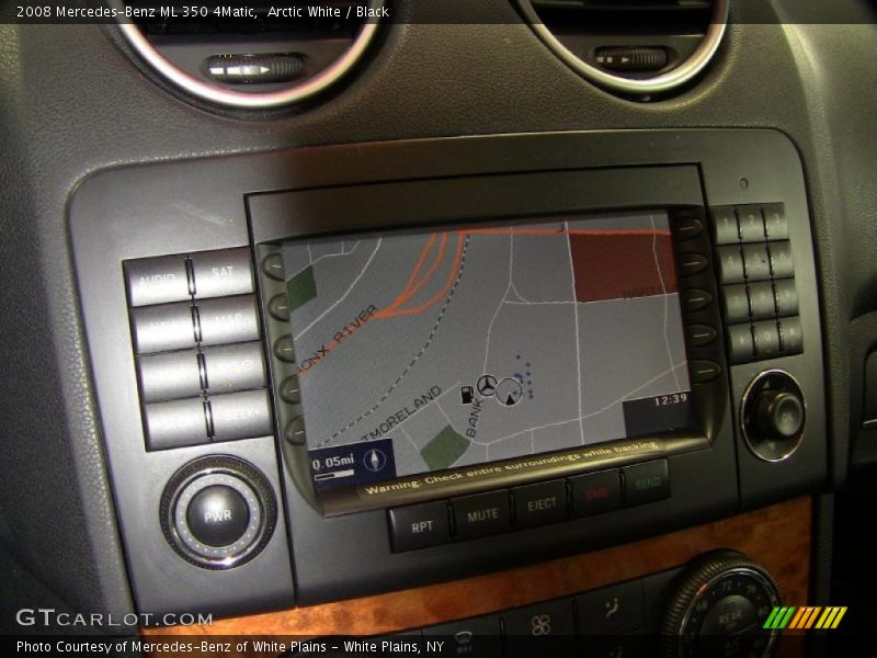 Arctic White / Black 2008 Mercedes-Benz ML 350 4Matic