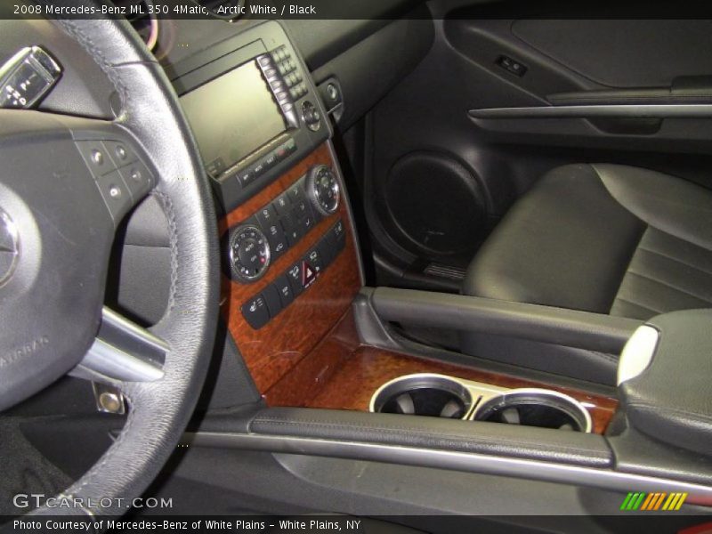 Arctic White / Black 2008 Mercedes-Benz ML 350 4Matic