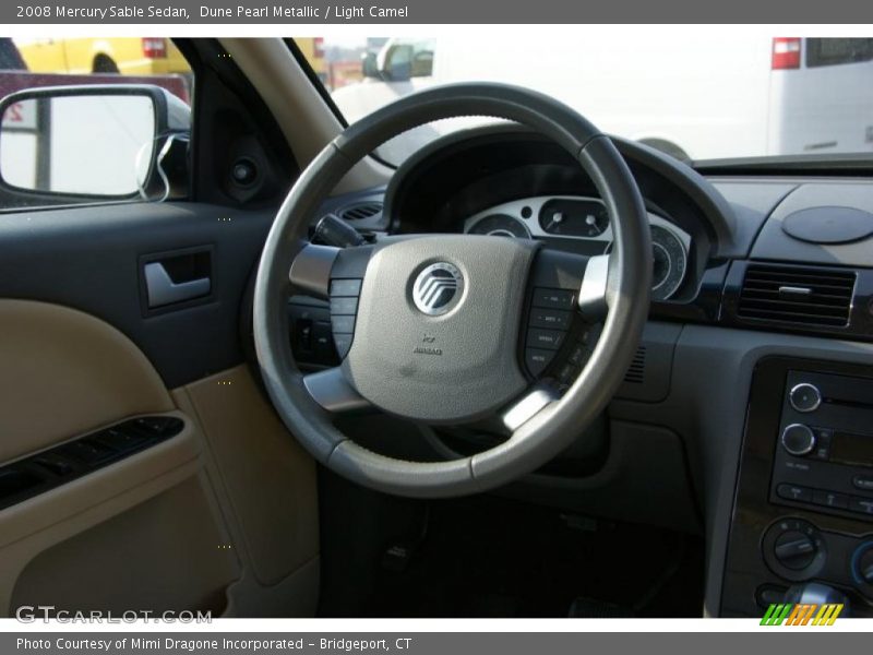 Dune Pearl Metallic / Light Camel 2008 Mercury Sable Sedan