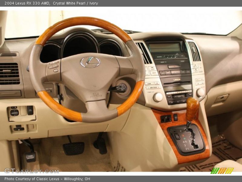 Crystal White Pearl / Ivory 2004 Lexus RX 330 AWD