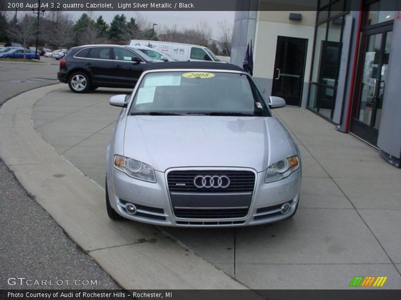 Light Silver Metallic / Black 2008 Audi A4 3.2 quattro Cabriolet