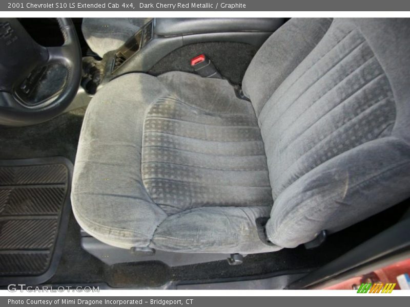 Dark Cherry Red Metallic / Graphite 2001 Chevrolet S10 LS Extended Cab 4x4