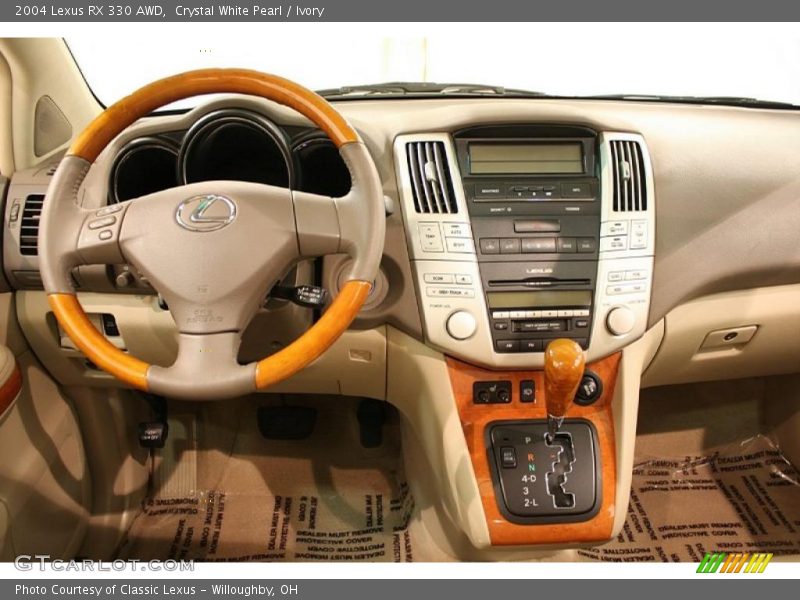Crystal White Pearl / Ivory 2004 Lexus RX 330 AWD