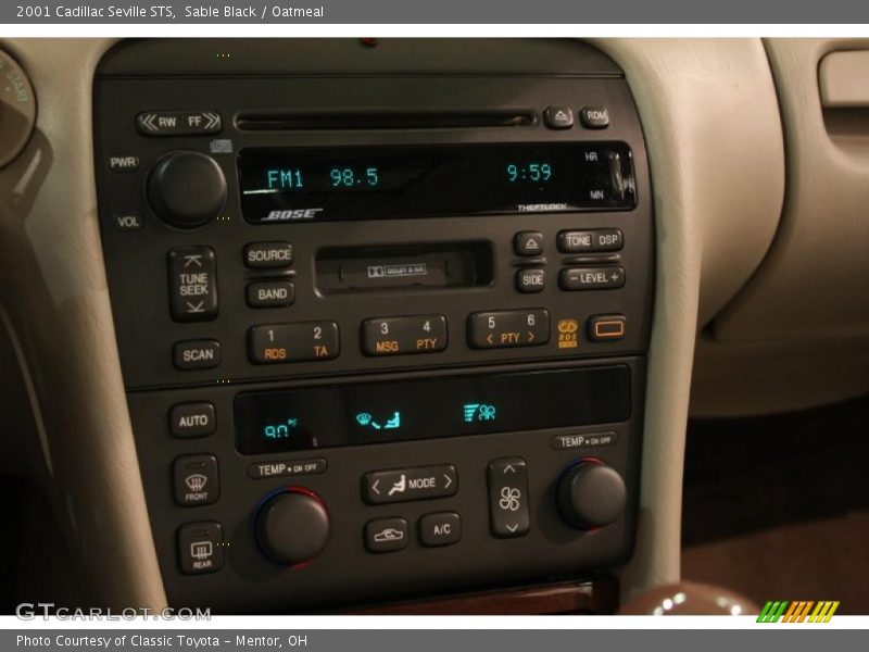 Controls of 2001 Seville STS
