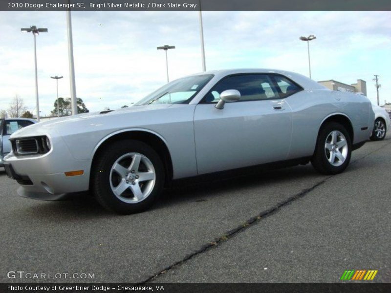 Bright Silver Metallic / Dark Slate Gray 2010 Dodge Challenger SE