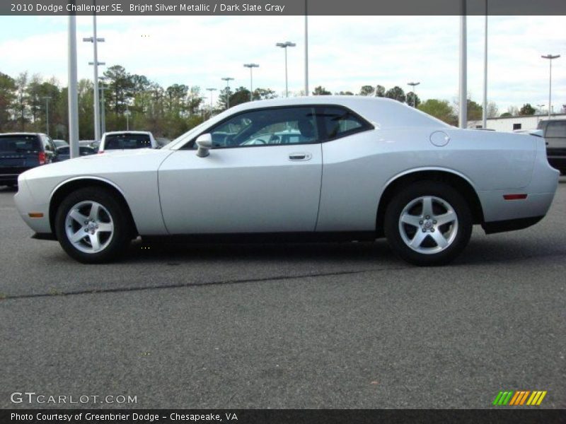 Bright Silver Metallic / Dark Slate Gray 2010 Dodge Challenger SE