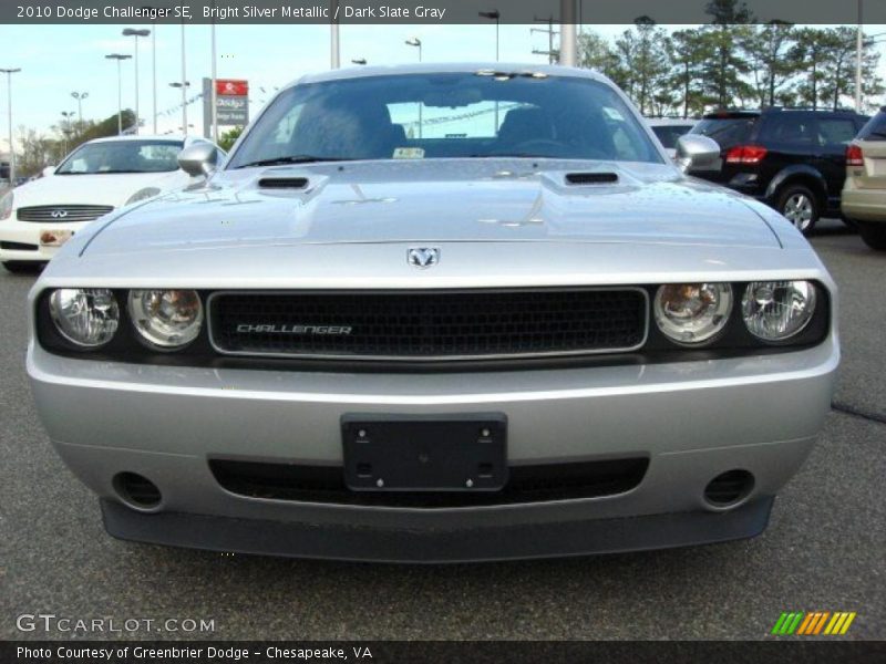 Bright Silver Metallic / Dark Slate Gray 2010 Dodge Challenger SE