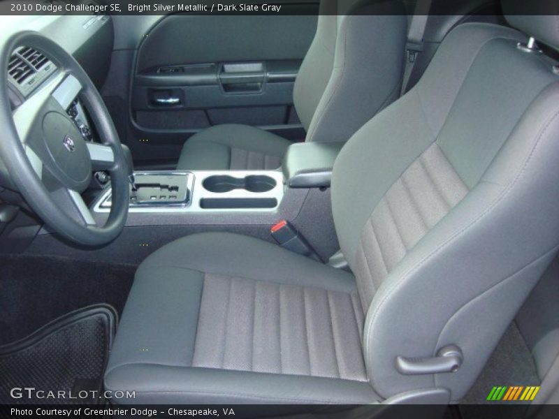 Bright Silver Metallic / Dark Slate Gray 2010 Dodge Challenger SE