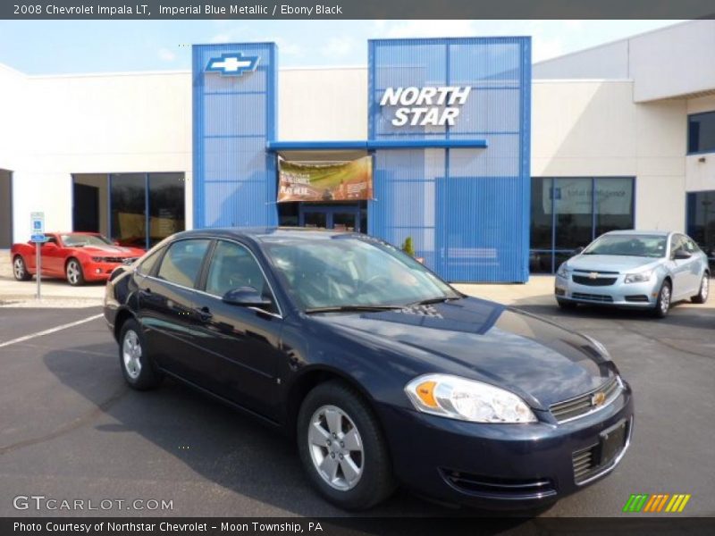 Imperial Blue Metallic / Ebony Black 2008 Chevrolet Impala LT
