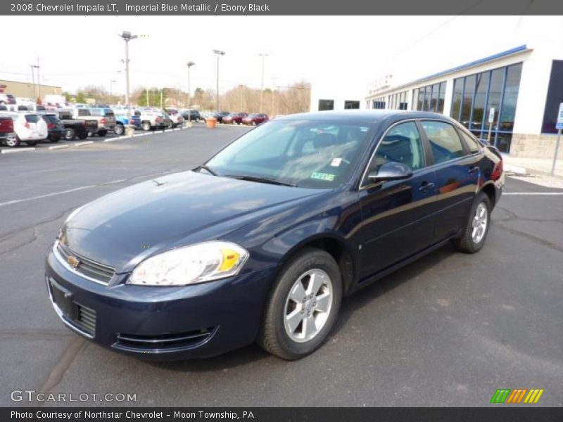 Imperial Blue Metallic / Ebony Black 2008 Chevrolet Impala LT
