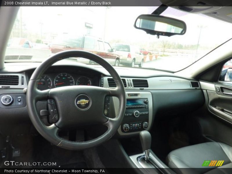 Imperial Blue Metallic / Ebony Black 2008 Chevrolet Impala LT