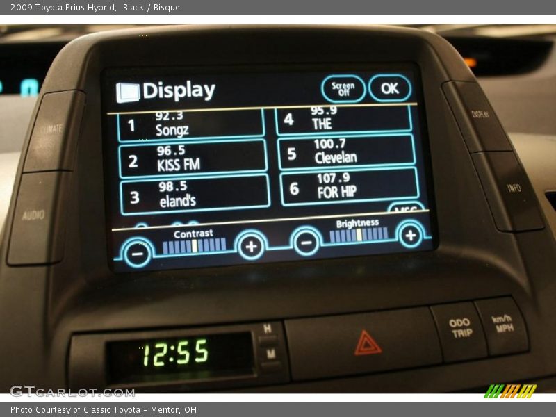 Black / Bisque 2009 Toyota Prius Hybrid