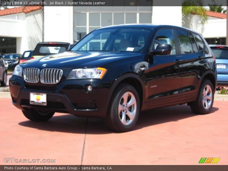 Jet Black / Oyster Nevada Leather 2011 BMW X3 xDrive 28i