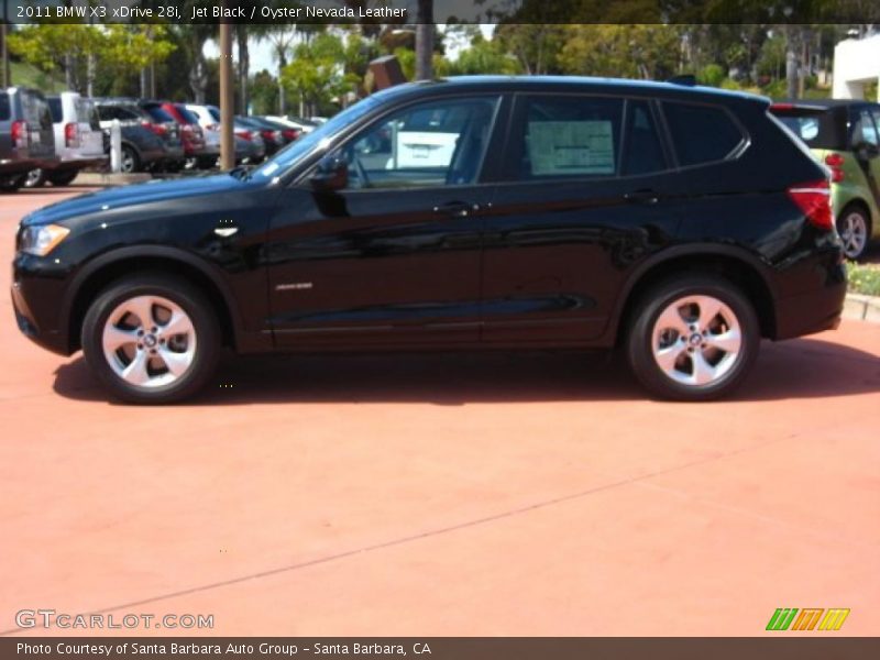 Jet Black / Oyster Nevada Leather 2011 BMW X3 xDrive 28i