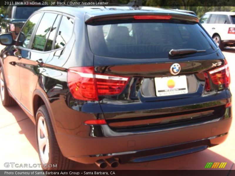 Jet Black / Oyster Nevada Leather 2011 BMW X3 xDrive 28i